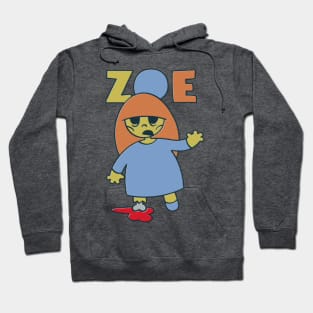 Zoe - the cute little zombie girl Hoodie